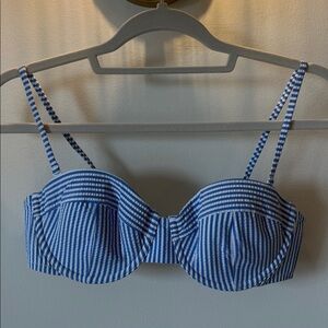 J. Crew Blue and White Striped Garment